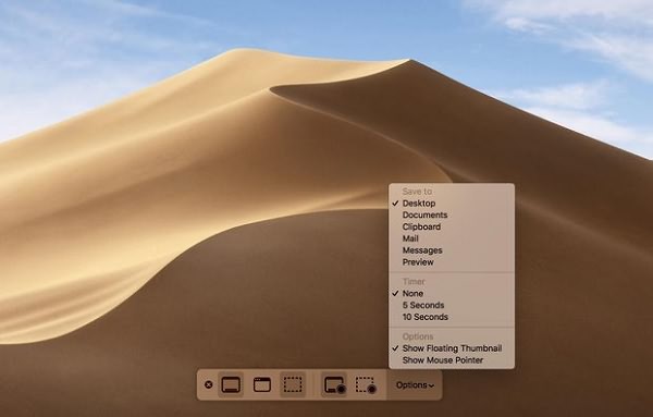 Registra schermo su macOS Mojave