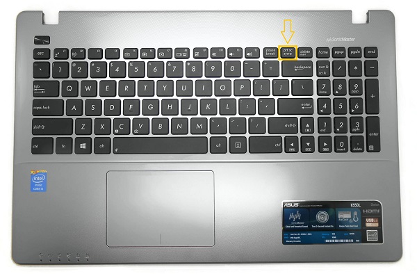 PrtSc Key on Asus