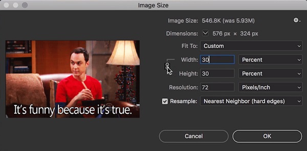 Resize Image in Photoshop