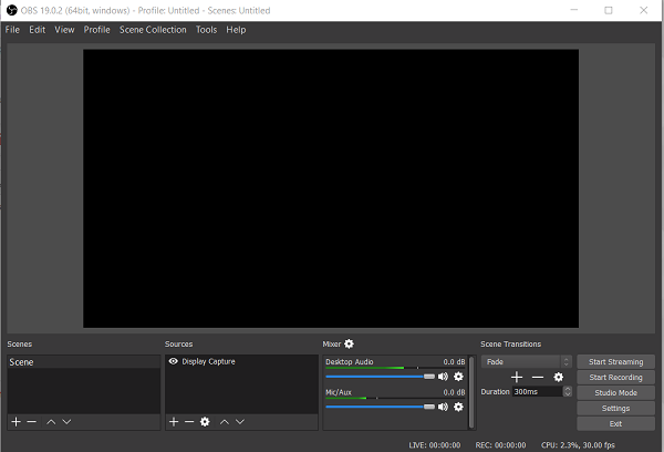 OBS Blackscreen