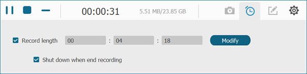 Set Recording Length