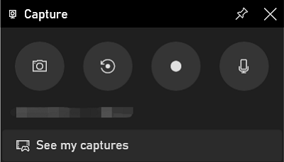 Capture Settings Game Bar