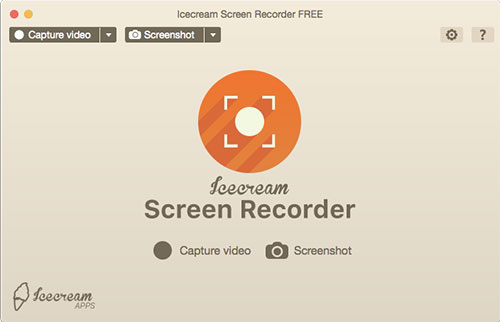 Gravador de tela para Mac Icecream Screen Recorder