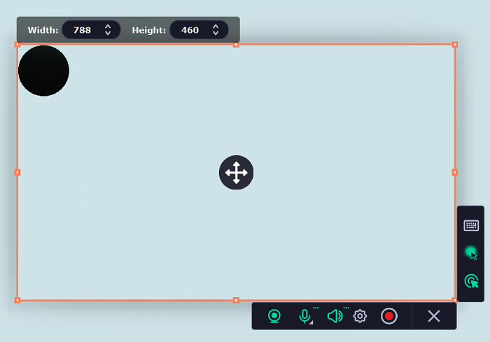 Movavi Screen recorder Interface