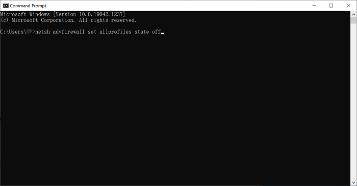 Run the Command Prompt