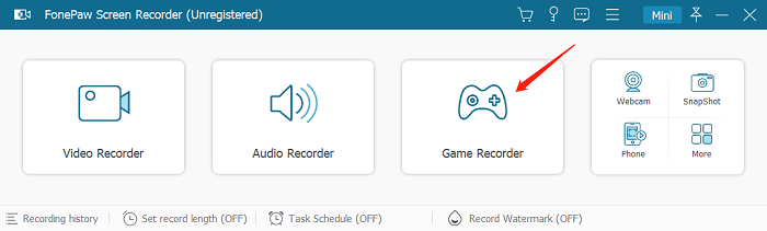 Scegli Game Recorder