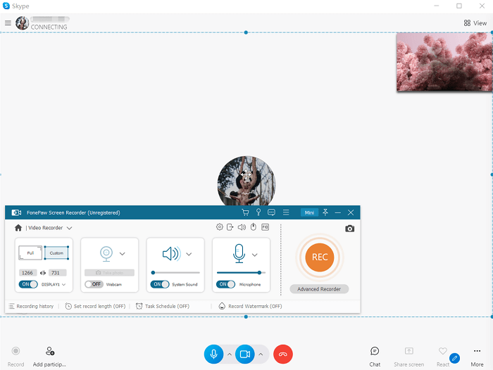 Record Skype Calls FonePaw