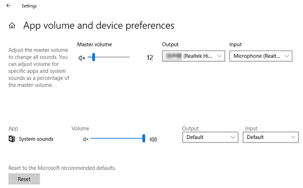 Audio Setting