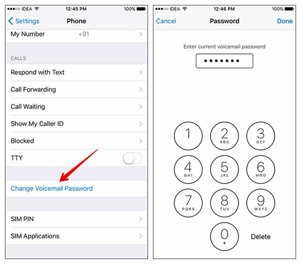 Change Voicemail Password