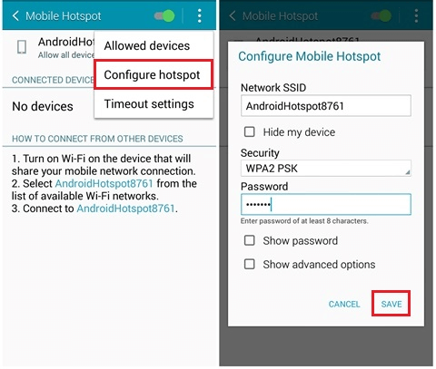 Configure Hotspot