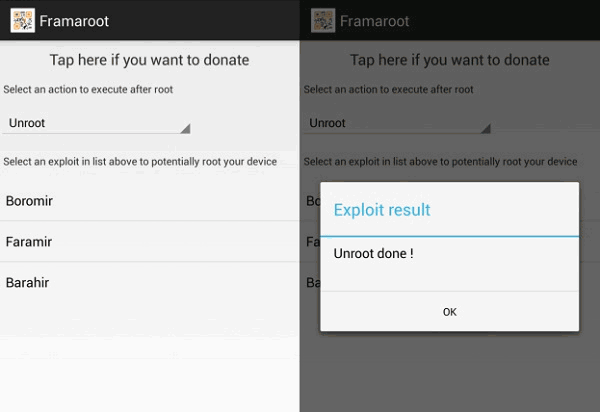 Framaroot Unroot