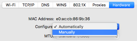 Hardware Configure Manually