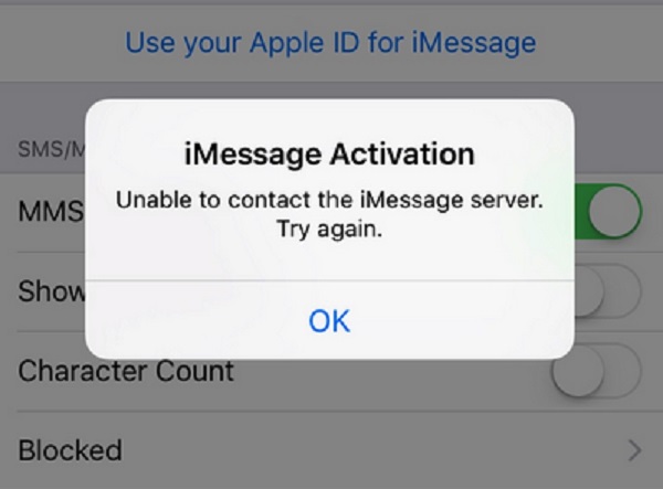 iMessage Not Working