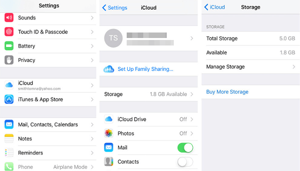 Gestisci l'archiviazione iCloud