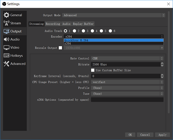 OBS Hardware Encoder