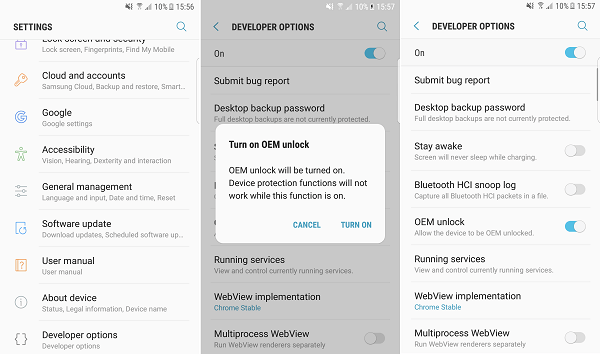 Enable OEM Unlocking