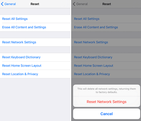 Reset Network Settings