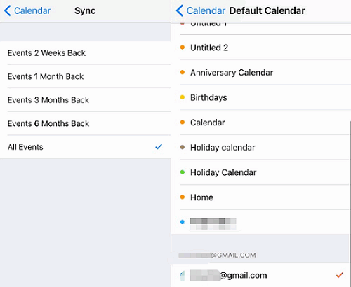 Calendar Settings Sync