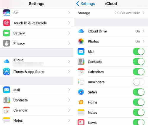 iCloud 開啟同步行事曆