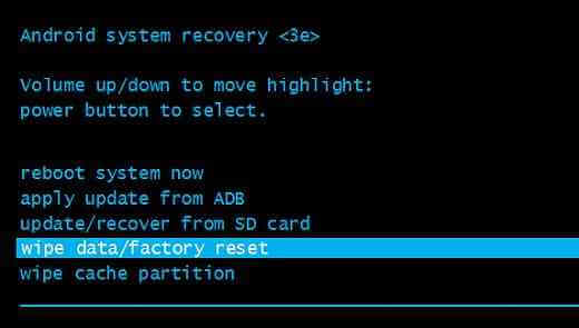 Factory Reset Android