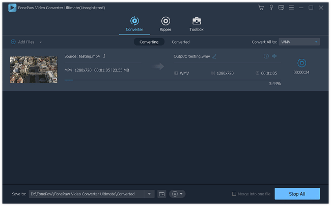 Convert MOV to WMV on Computer