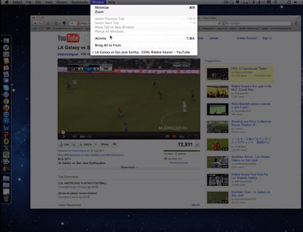 Download YouTube on Safari for Mac