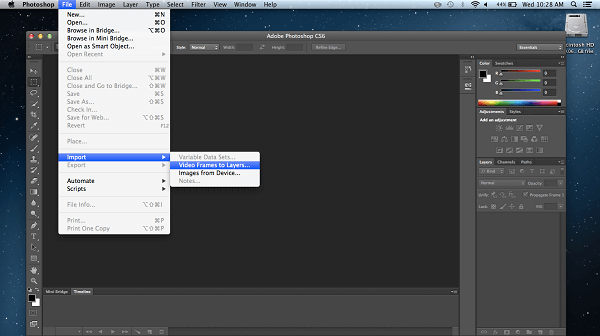 PS Import Video Frames to Layers