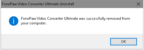 Uninstallation Succeed