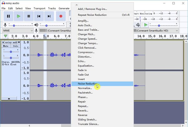 Noise Reduction on Audacity