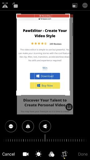 Crop Videos on iPhone