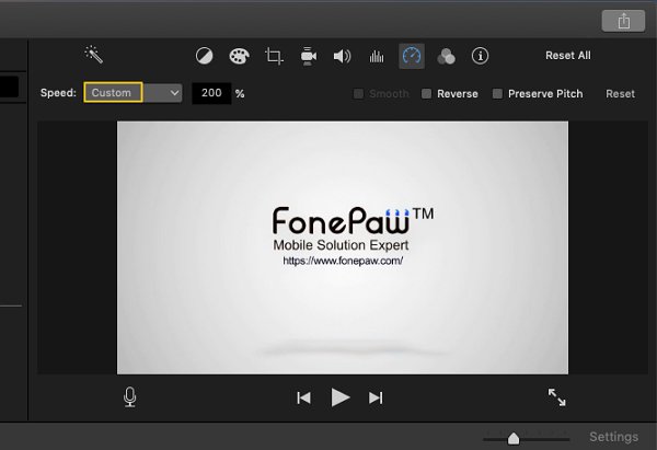 Customize Video Speed in iMovie