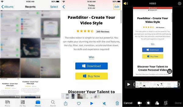 Edit Videos on iPhone