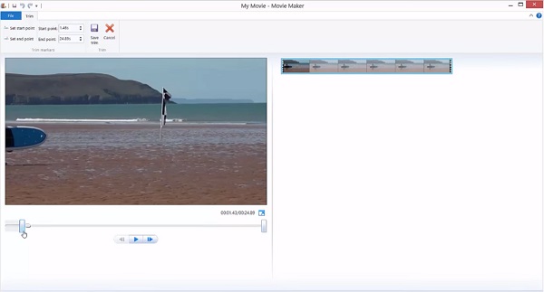 Trim Video in Windows Movie Maker