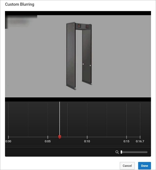 YouTube Custom Blurring 