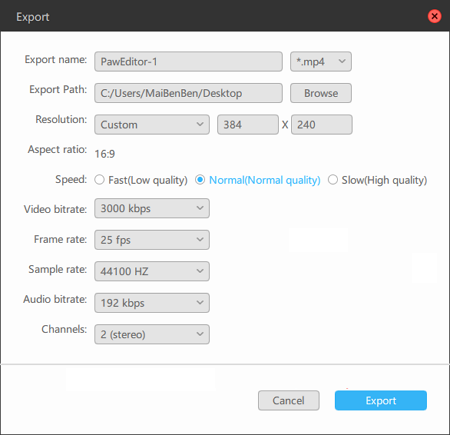 Export Video