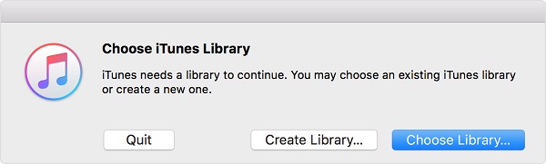 Choose iTunes Library