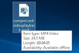 Compressed Video for Email