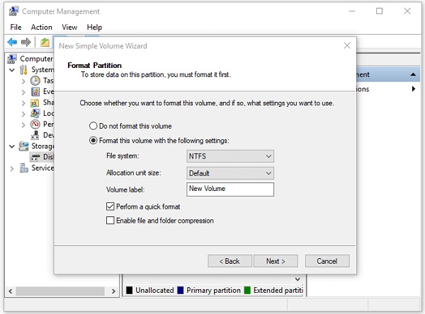 Format Partition