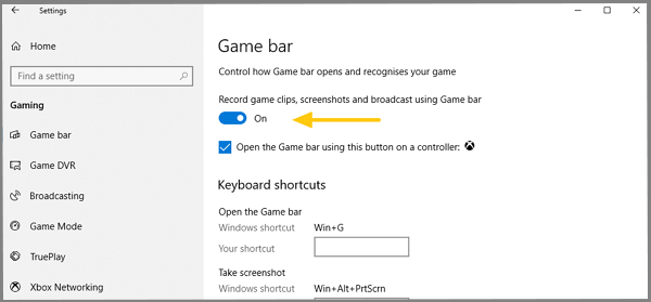 How to Set Custom Shortcuts for Xbox Game Bar in Windows