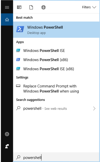 Open Windows Powershell 