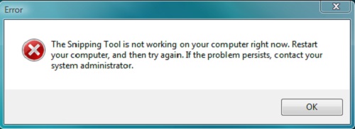 The Snipping Tool Is Not Working on Your Computer Right Now