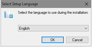 Seleziona Setup Language