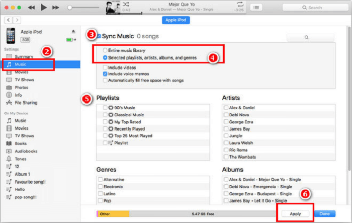 Add Music to iPhone with iTunes