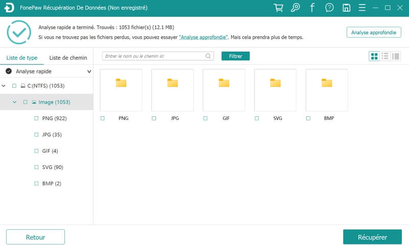 Analyser les fichiers supprimés