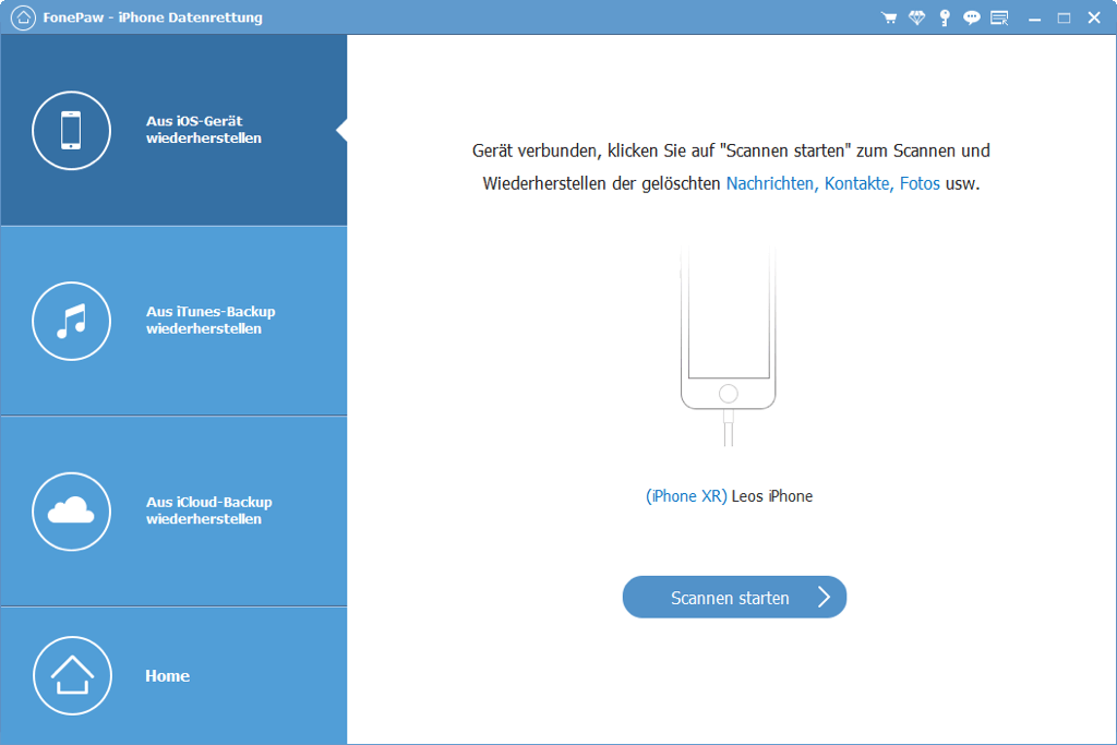 FonePaw iPhone Datenrettung