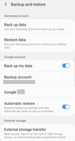 Restaurar backup do celular