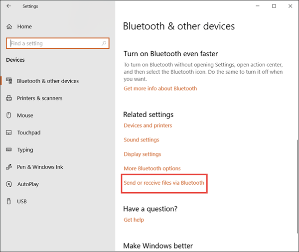 Impostazioni Bluetooth sul PC