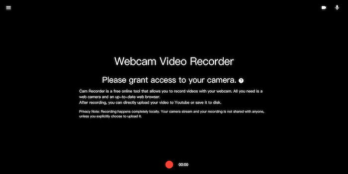 Webcam Registratore