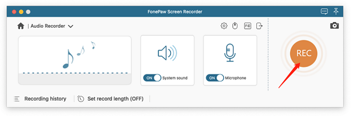 Registra audio Mac