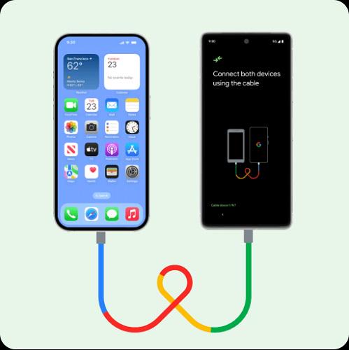 Connect iPhone to Android with USB
